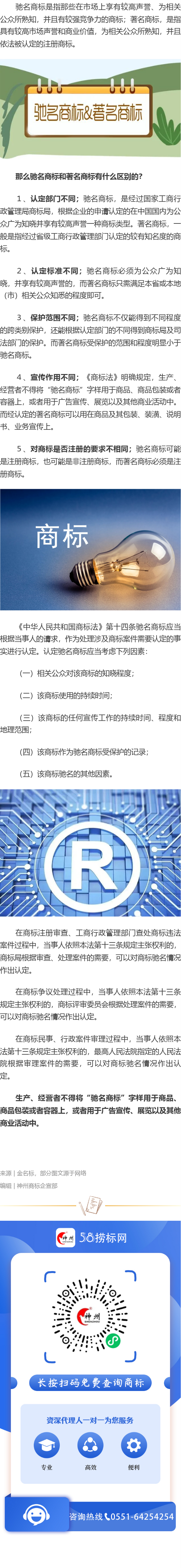 馳名商標與著名商標有什么區(qū)別?